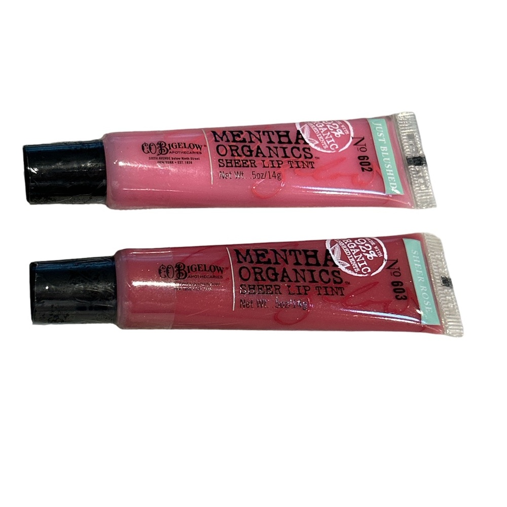 C.O. Bigelow Mentha Organics 602 Just Blushed 603 Sheer Rose